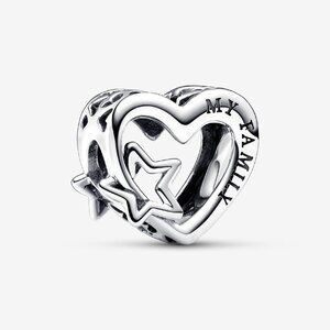 Pandora Openwork Family Heart & Star Charm